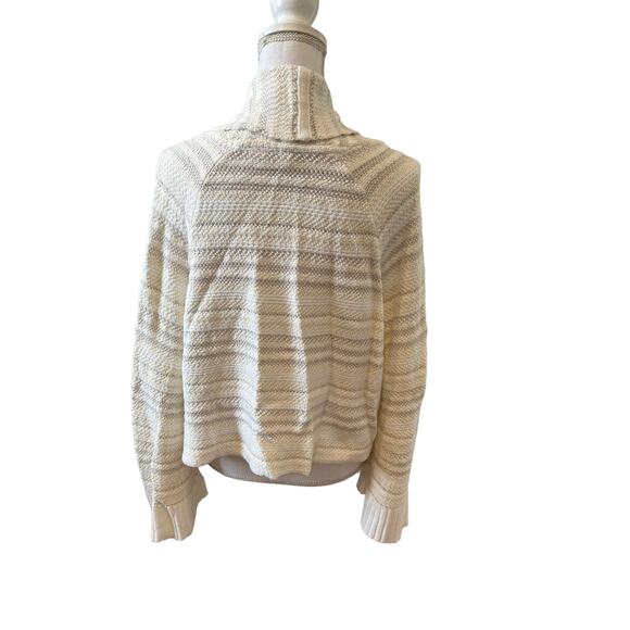 Anthropologie Moth Open Front Cropped Cardigan sweater Off White S - Picture 5 of 9